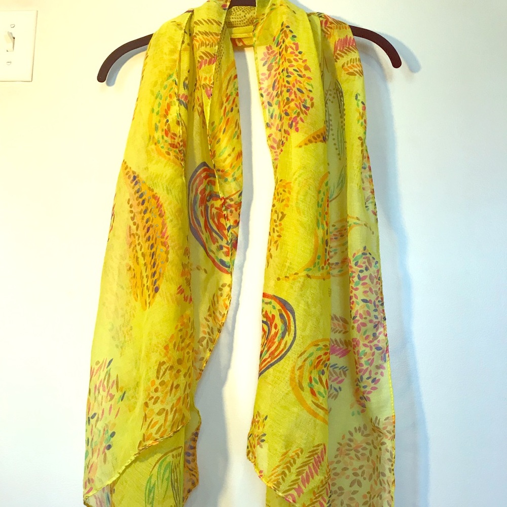Yellow Paisley Scarf